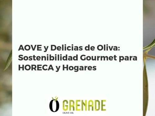 AOVE y Delicias de Oliva: Sostenibilidad Gourmet para HORECA y Hogares