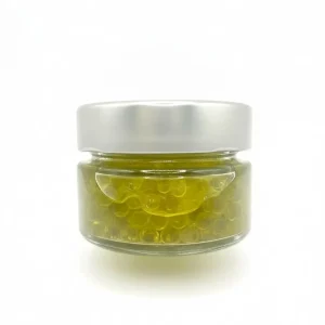 Esferificación de aceite de oliva virgen extra