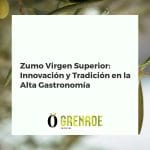 Caviar de AOVE, olivadas gourmet y aderezos delicatessen presentados junto a una botella de aceite de oliva superior.